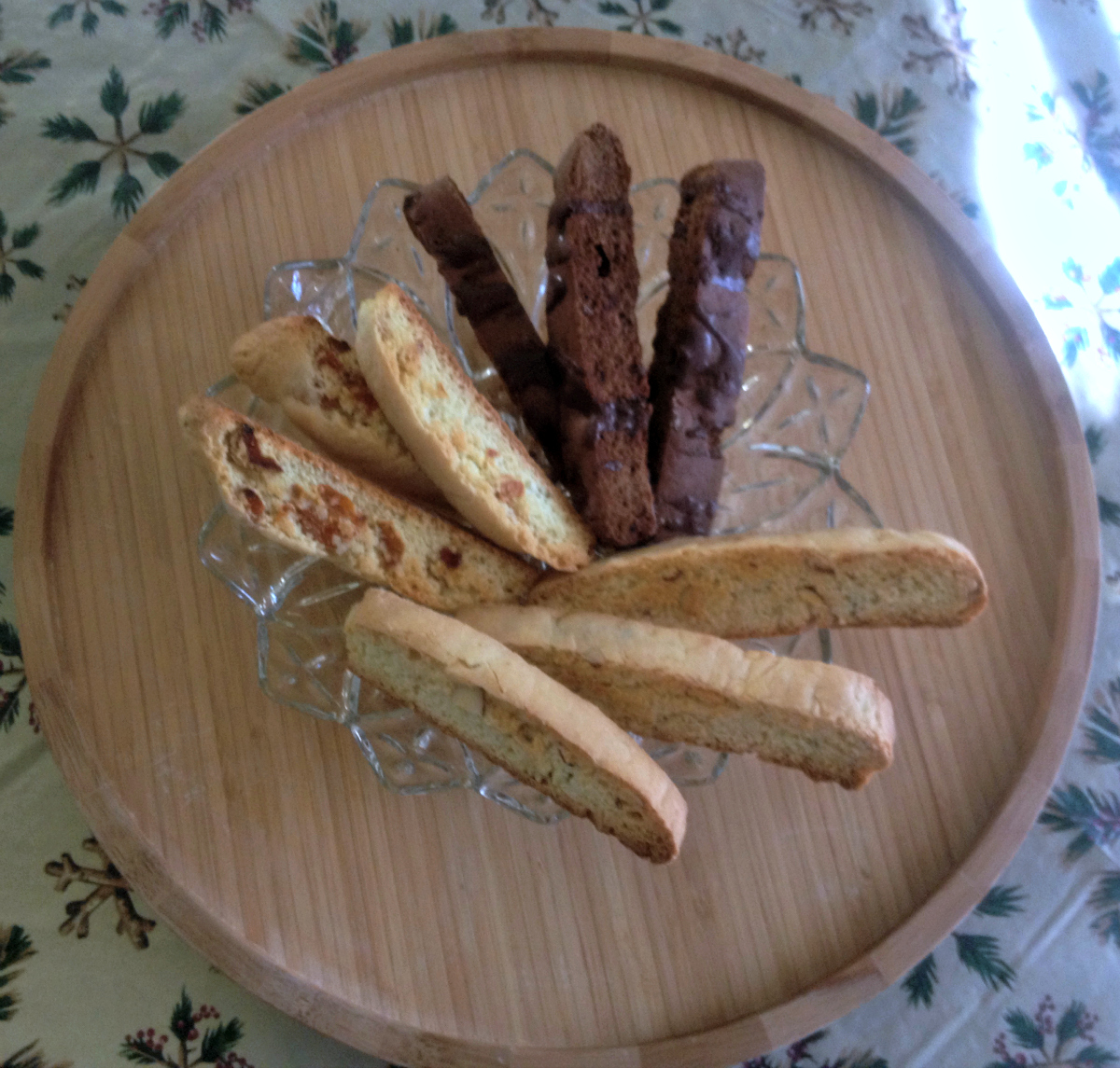 Plate of Biscotti Cookies, Almond, Apricot, Chocolate Theresa Huse 2012 Dear Creatives.com