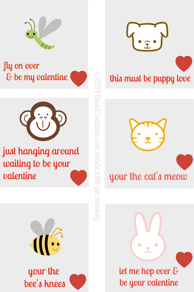 Free Printables Valentine's Day Notes