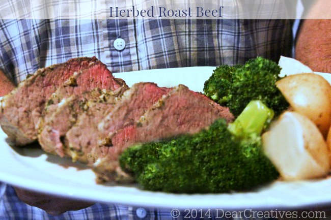 Herb Roast on a platter_