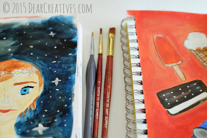 art supplies online|illustrations painted with Santa Fe art supply paint brushes