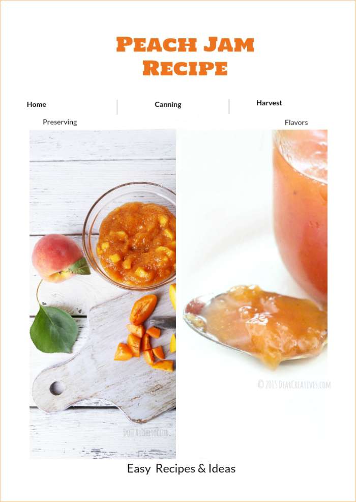 Easy Recipes |Peach Jam Recipe