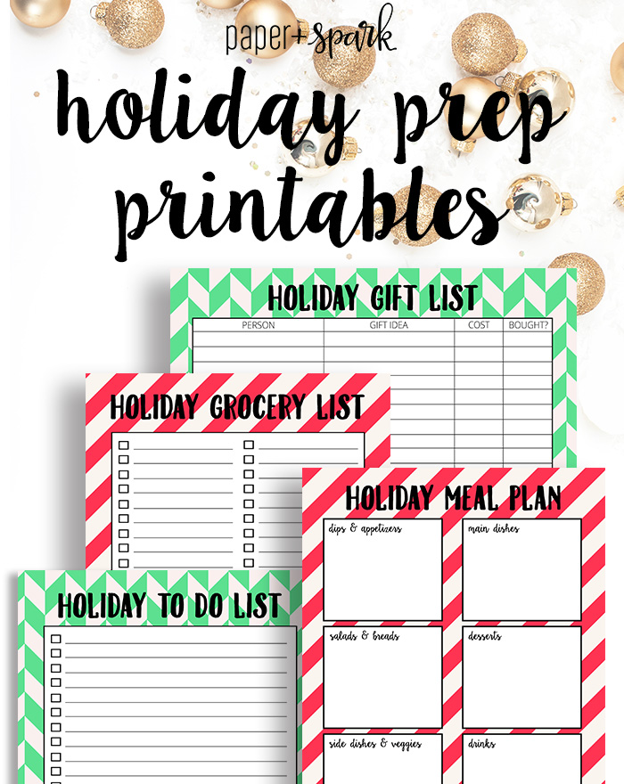 free holiday printables