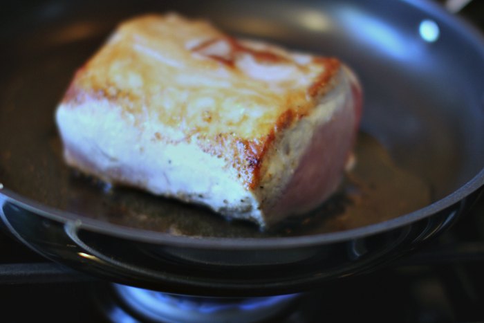 Pork Tenderloin Recipe |Pork Tenderloin being braised