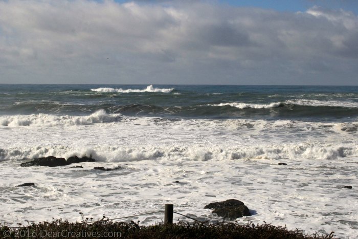 Photography |Ocean waters at high tide Cambria CA