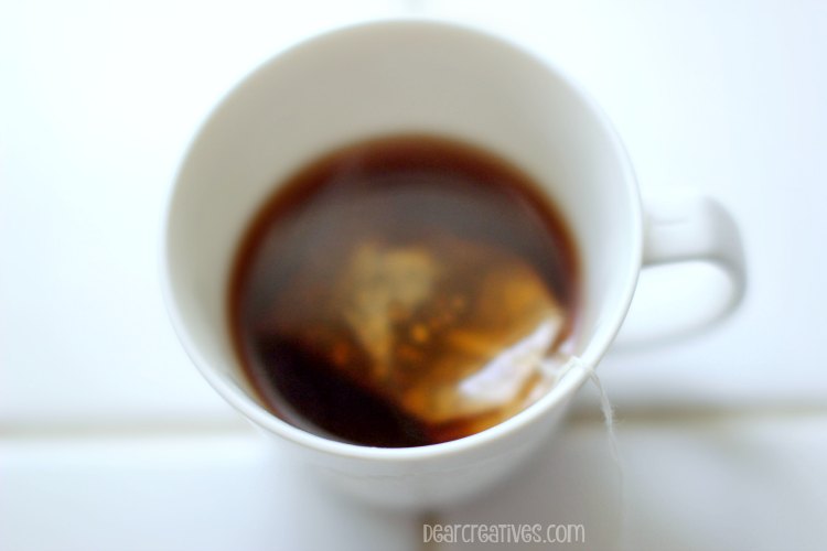 Drinks | Chai Tea tea bags being steeped in a cup