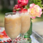 Drinks | Iced Chai Tea Lattes on a tray outdoors