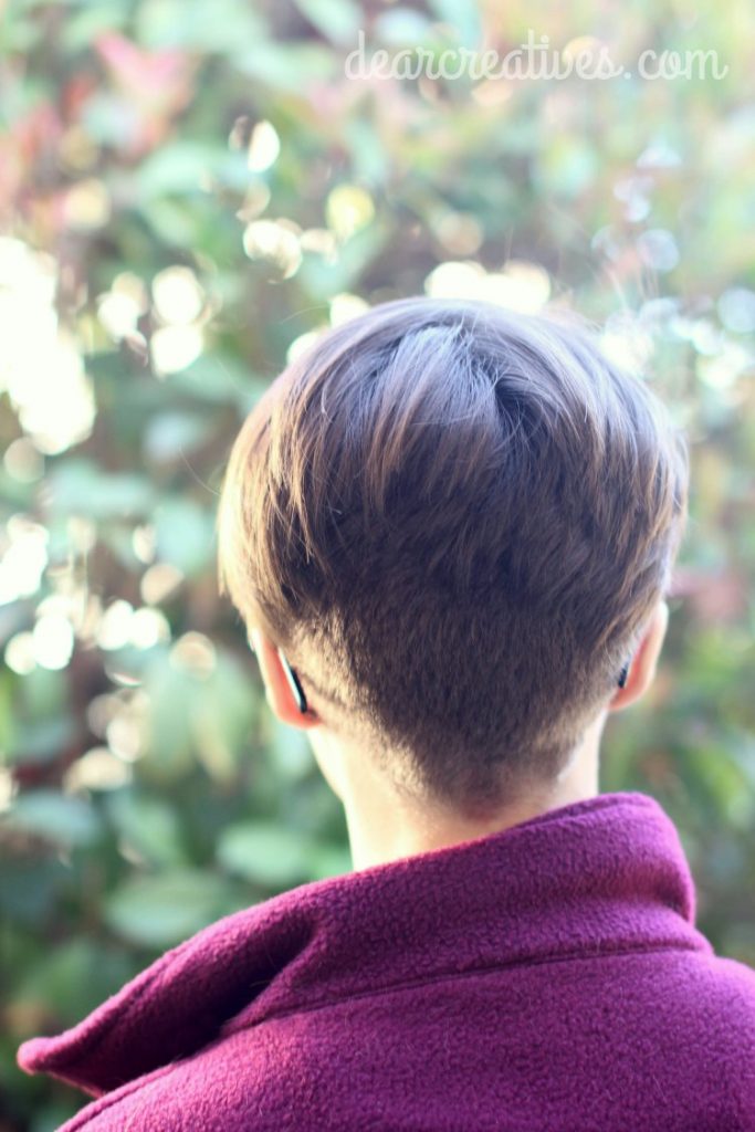 donating hair after hair cut Pixie haircut undercut