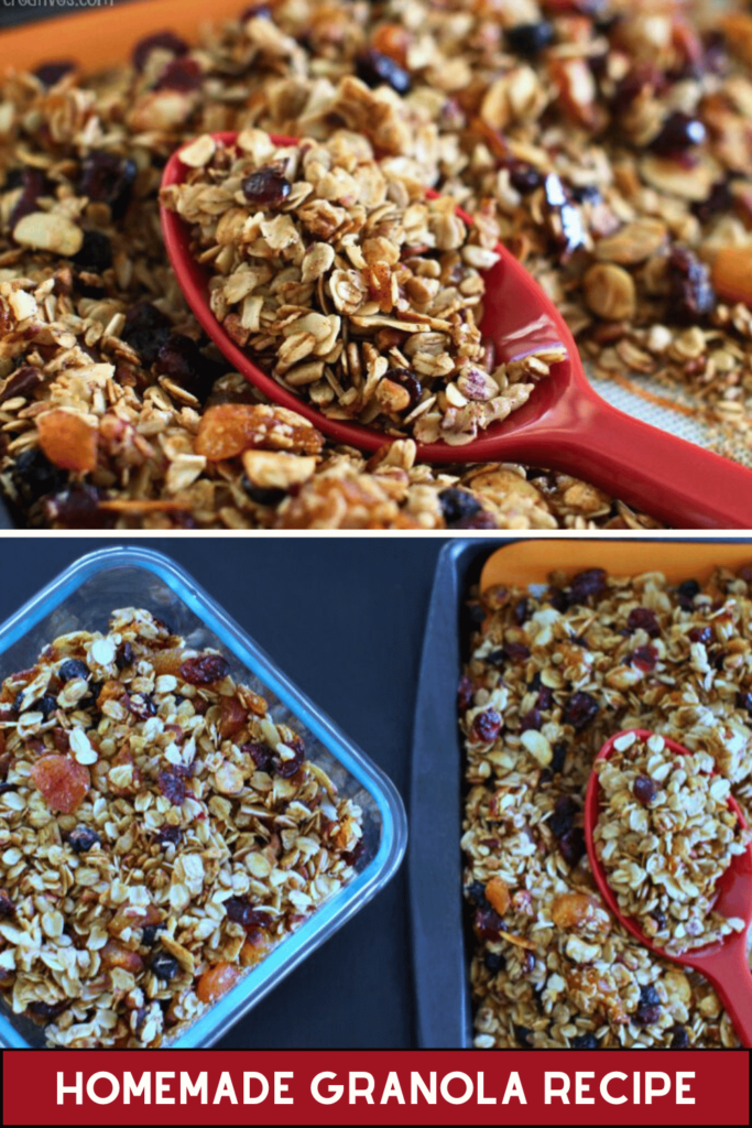 See how easy it is to make granola at home. Click over to print the recipe and make homemade granola. DearCreatives.com