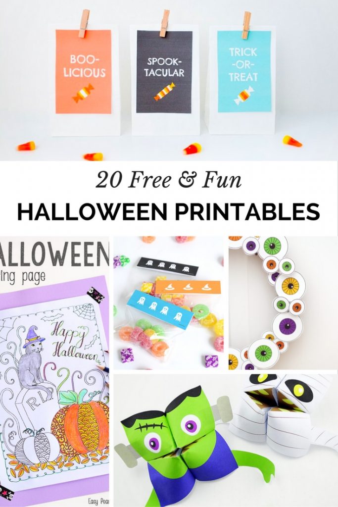 Free Printables | 20 Free and Fun Halloween Printables