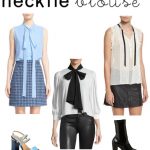 women's fashion trends necktie blouses and current fashion looks & styles for women