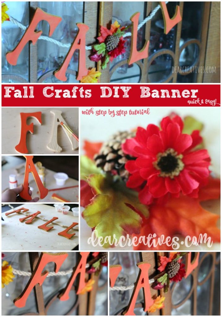 fall craft ideas | Fall wood banner DIY this is a fun and easy project anyone can make