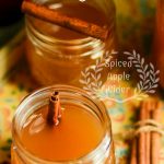 Spiced Apple Cider Recipe | spiced-apple-cider drink recipe for fall that anyone can make at home for fall gatherings, holidays or parties. Looks so cute served in mason craft jars! Perfect for fall crafting parties too!