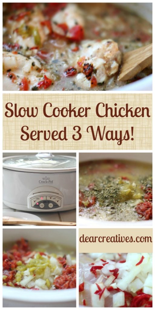 slow-cooker-chicken-served-3-ways