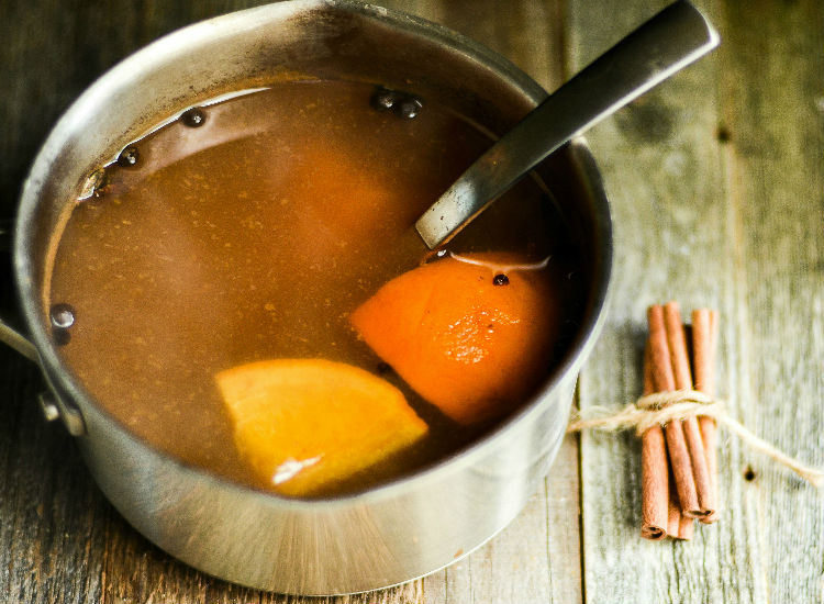 spiced-apple-cider drink recipe for fall that anyone can make at home for fall gatherings, holidays or parties.