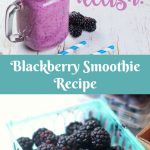 Blackberry Smoothie Recipe This is an easy smoothie recipe that is delicious and healthy. Easy to make with fresh fruits, juice and yogurt. Come see this and all our favorite smoothie recipes.