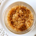 Homemade sugar scrub with brown sugar, and spices.See how to make this beauty recipe for your own homemade scrub. You'll love using this to soften your skin. See more at DearCreatives.com