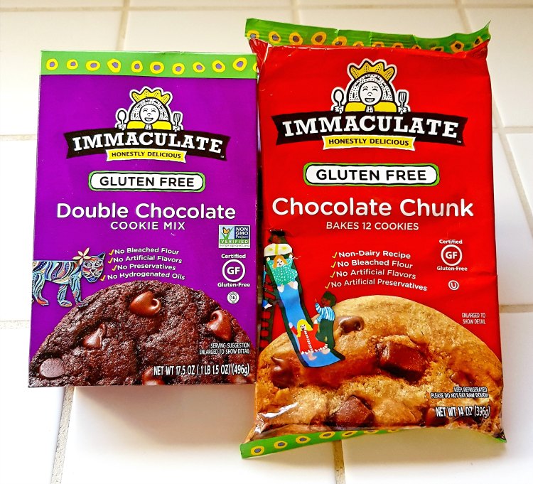 Immaculate Double Chocolate Cookie Mix and Immaculate Chocolate Chunk Cookies