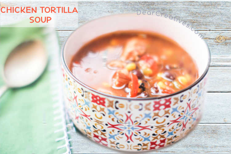 Chicken Tortilla Soup Recipe in the instant pot