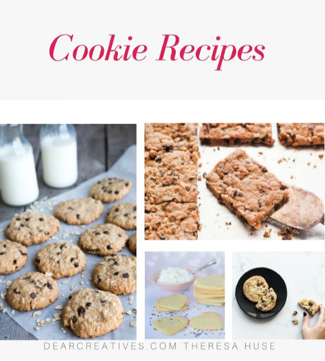 Cookie Recipes - New recipes for cookies always being added to this resource. Find so many easy to make cookie recipes at DearCreatives.com