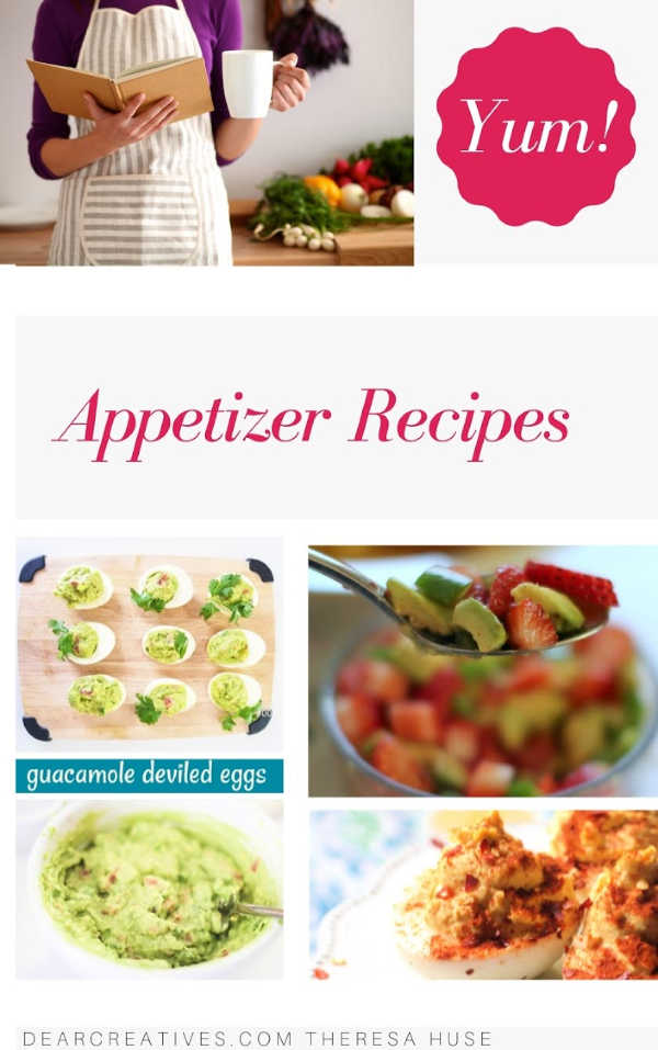 Appetizer Recipes - DearCreatives.com #appetizerrecipes #appetizers #easyappetizerrecipes #tasty #dearcreatives