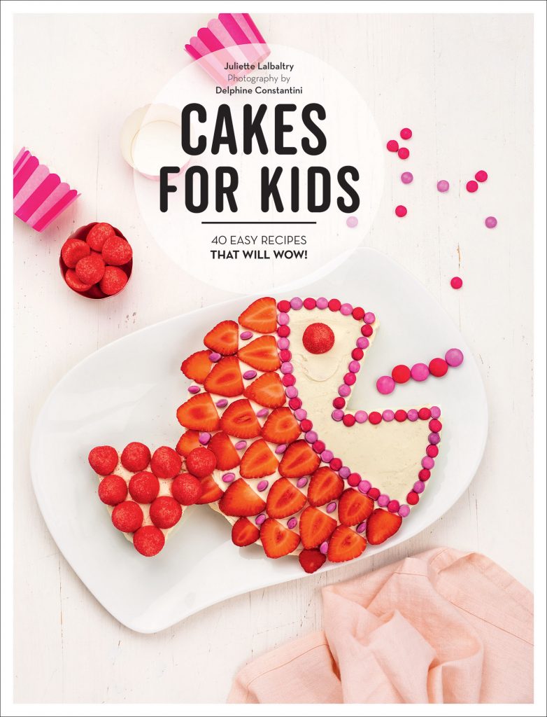 Cakes for Kids - CookBook Cover. This is a cookbook that is perfect for kids that love to bake! With 40 fun recipes, and instructions they will have fun making these in the kitchen with you or on their own with supervision. Find out more about this baking cookbook for kids! DearCreatives.com