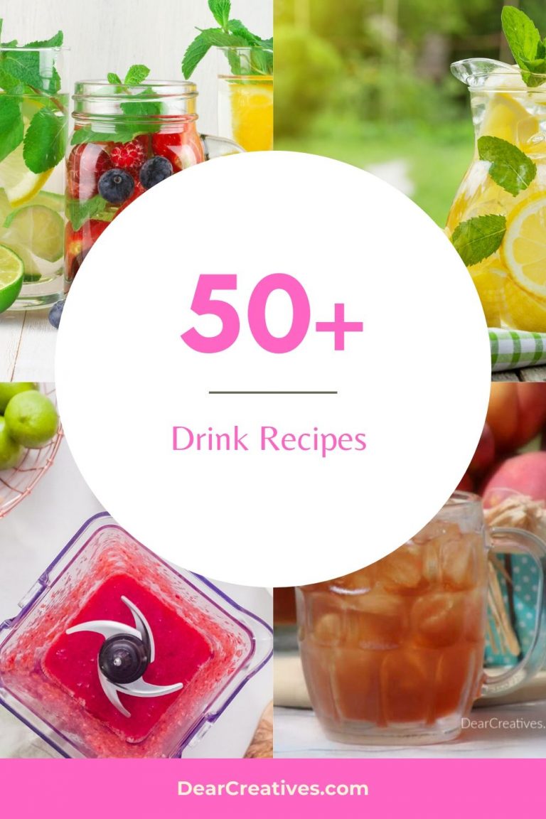 Drink Recipes - Non-Alcoholic and Alcoholic drinks to make at home! Easy drink recipes for sipping on any day of the week, party drinks and drinks for celebrations. DearCreatives.com