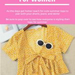 Summer Tops For Women - pair cute summer tops with your shorts, jeans and skirts. Summer Style - DearCreatives.com #summertopsforwomen #cutesummertops