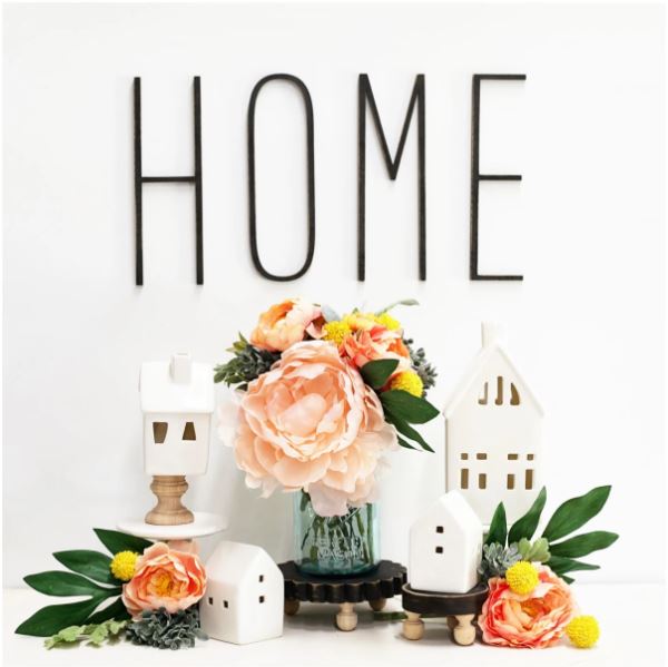 These tall skinny laser-cut wood letters are perfect for personalizing any space in your home. They pair perfectly with your shabby chic and farmhouse decor. Lightweight and easy to use with the mounting putty included with every letter purchased. Easy to hang. 