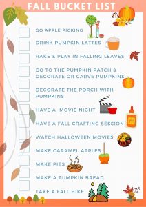 Fall Bucket List + Free Fall Bucket List Printable! Dear Creatives