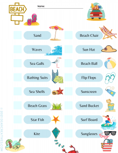 Printable Beach Scavenger Hunt (FREE) Dear Creatives