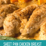 Sheet Pan Breaded Chicken Breasts - Make this with or without vegetables at the same time. Get the Recipe at DearCreatives.com