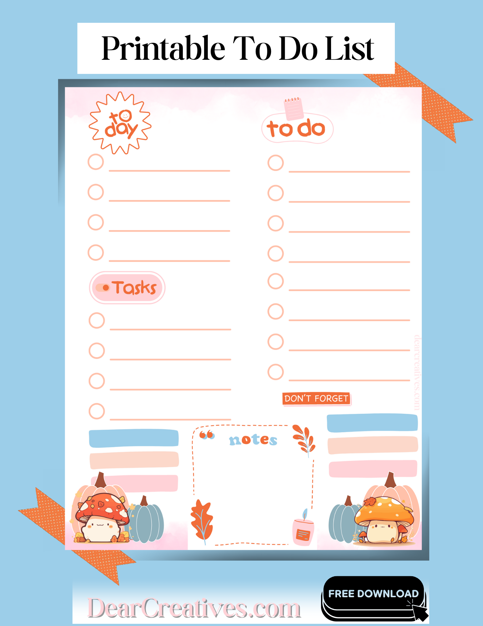 To Do List Printable Checklist