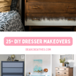 DIY Dresser Makeovers - Over 25 Dresser Makeover ideas to inspire you to revamp a dresser you own. These easy, creative, inspirational do it yourself dressers are a must see! DearCreatives.com