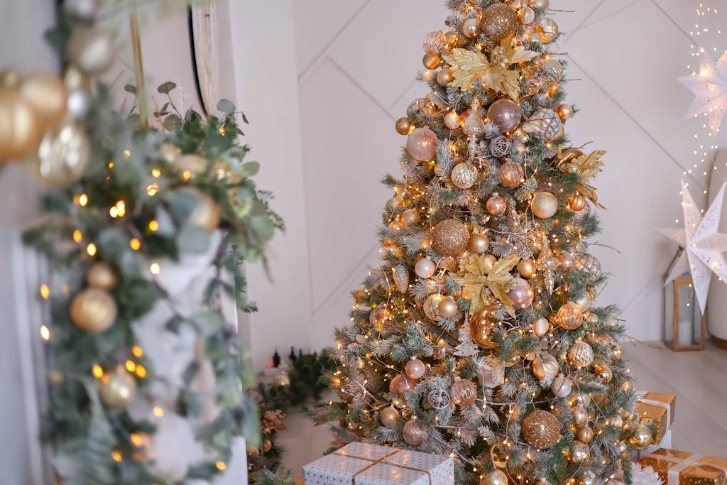 Christmas Decor of Living Room