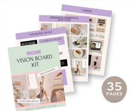 Creative Fabrica Vision Board Printable Kit