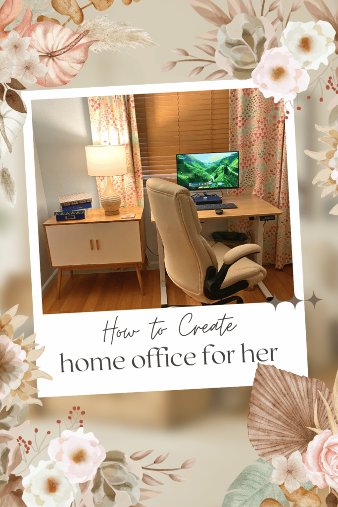 How to create a home office for her. Ideas for making a home office to be creative and productive in... DearCreatives.com