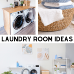 Laundry room ideas and laundry room organization - Easy ways to make your laundry room organized, functional, and pretty! DearCreatives.com