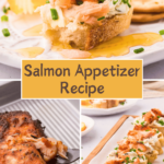 Salmon appetizer recipe finger food perfect for game days, holidays, celebrations... easy to make these crostini with salmon and cream cheese, chives, and honey. Get the quick and easy appetizer