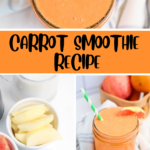 Carrot Smoothie with Oranges, apples, and non-dairy milk…get the Carrot Smoothie Recipe. DearCreatives.com