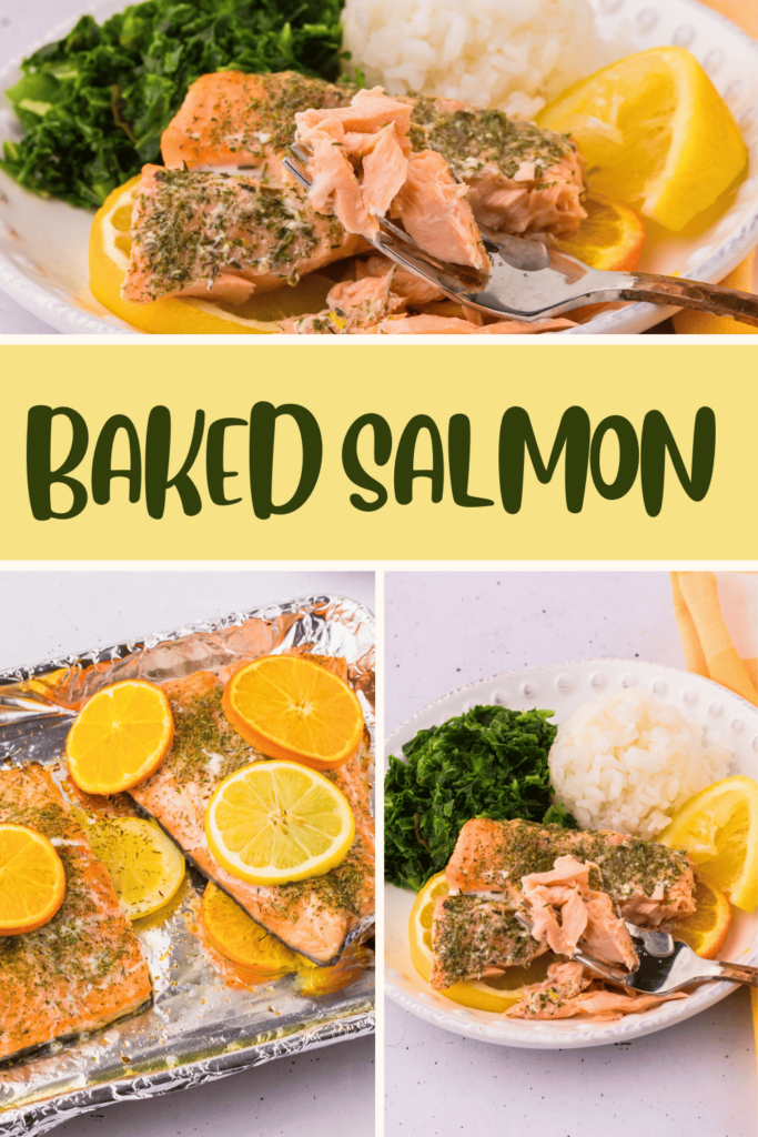 Baked Salmon - This is an quick and easy salmon recipe. Prep and cleanup is quick and minimal. This is a healthy salmon dinner. Get the recipe and enjoy! DearCreatives.com